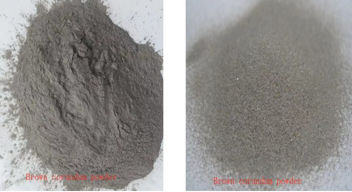 Brown corundum sand