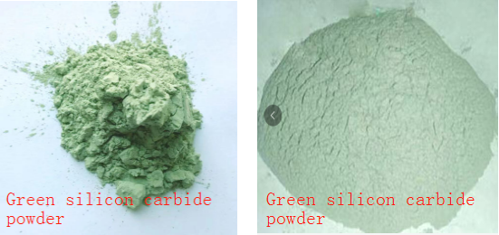Green silicon carbide powder