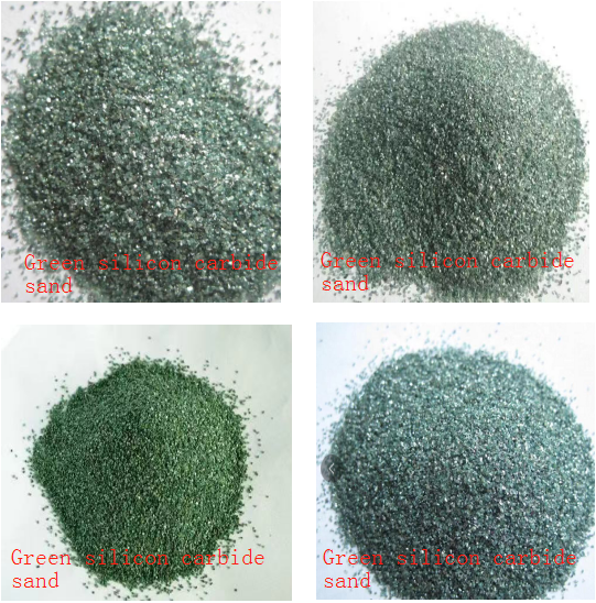 Green silicon carbide powder